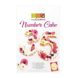 Kit number cake gabarits chiffres en plastique scrapcooking