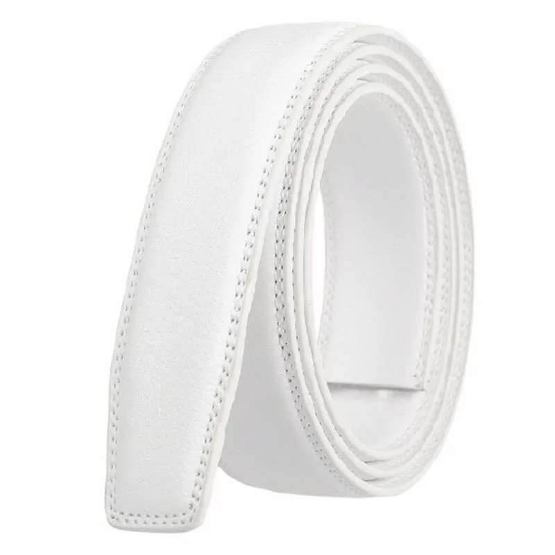 Lanière ceinture automatique cuir blanc belto