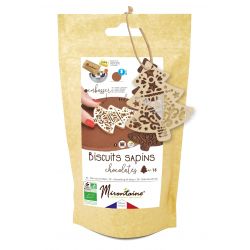 Préparation bio La Mirontaine pour Biscuits sapins chocolatés et embosseur bois